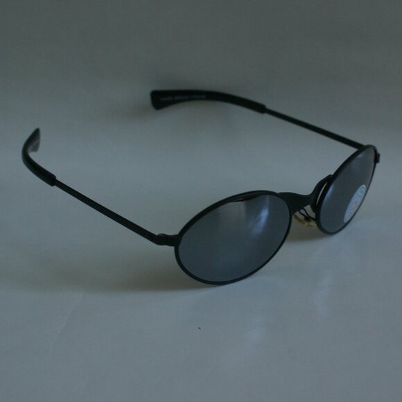 NWOT True Vintage 90's Sports Wire Wrap around style smoke mirror lens sunglass - Picture 2 of 5